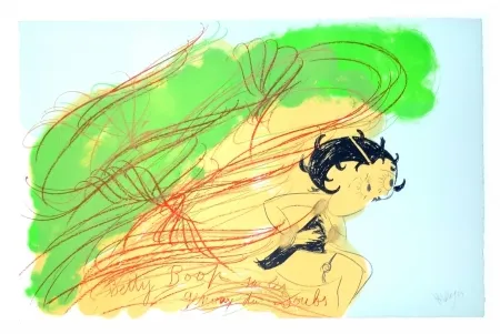Lithograph Messagier - Betty Boop