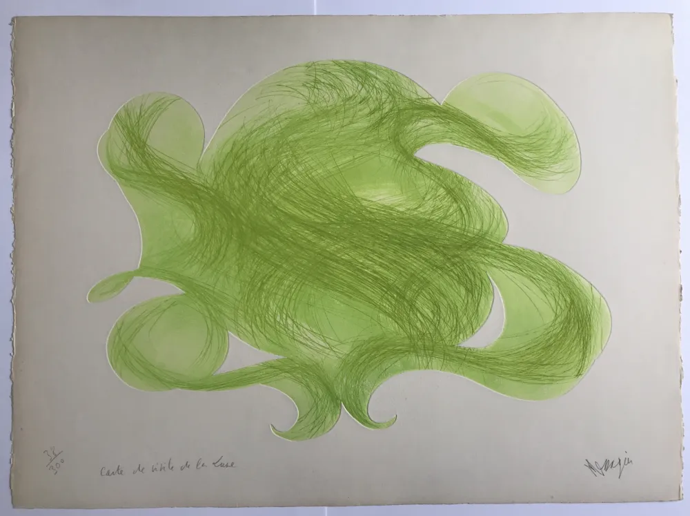 Drypoint Messagier - Carte de visite de la lune