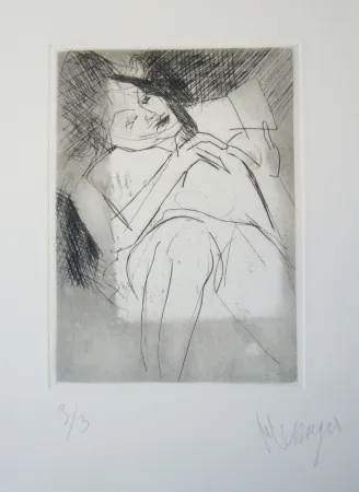 Etching Messagier - Sans titre