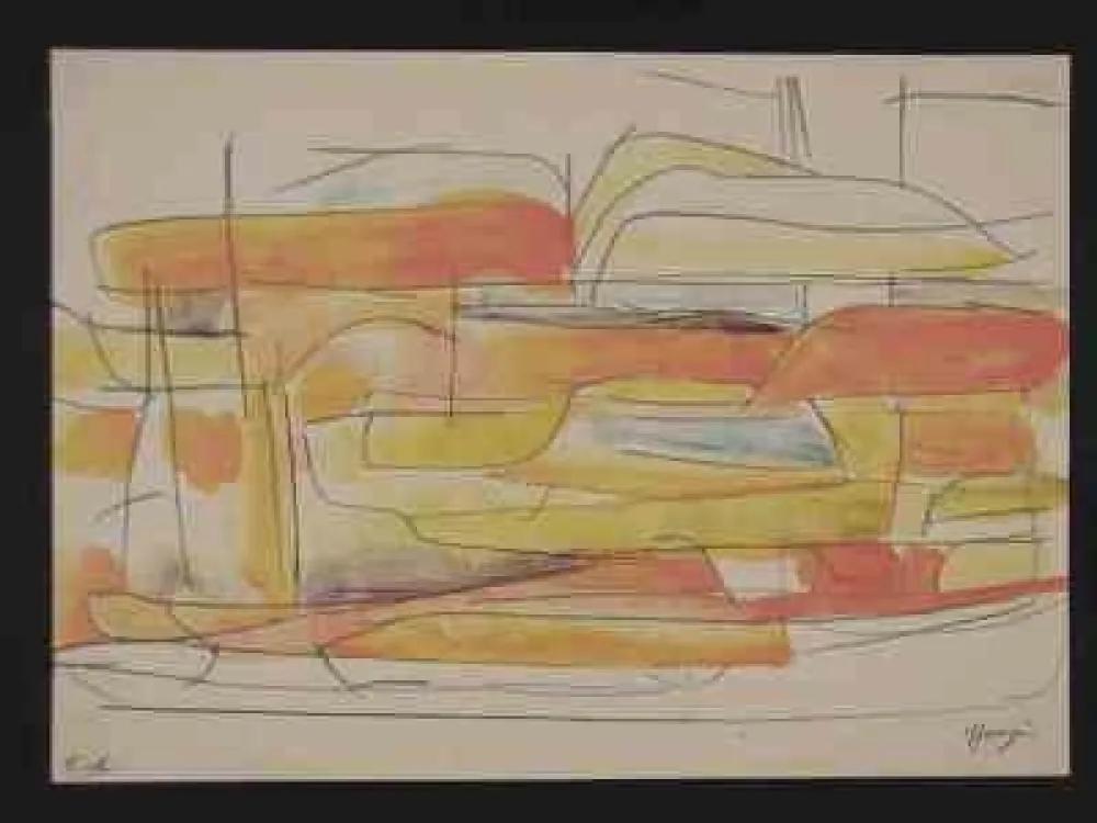 Lithograph Messagier - Sans titre