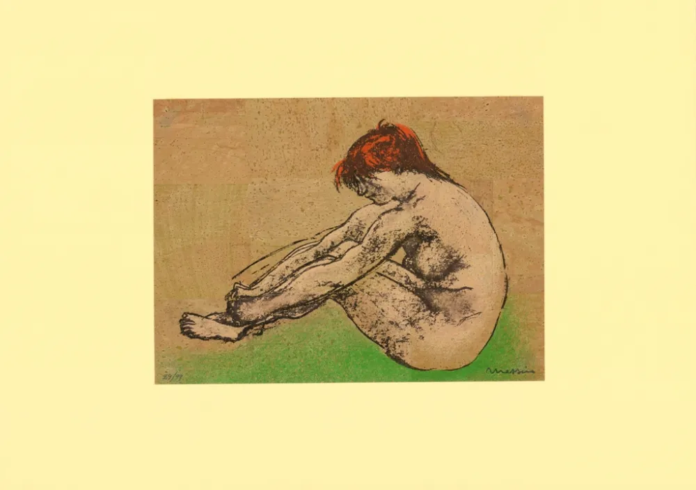 Lithograph Messina - Nudo / Nude