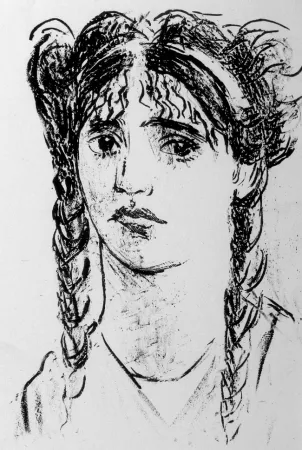 Lithograph Messina - Sappho Phaoni