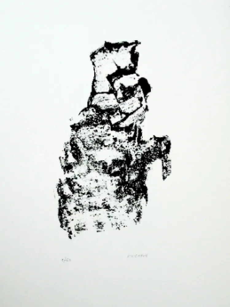 Lithograph Michaux - Composition 115