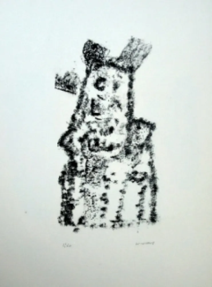 Lithograph Michaux - Composition 116