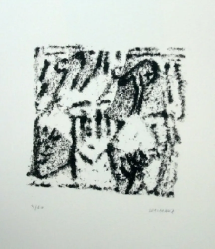 Lithograph Michaux - Composition 119