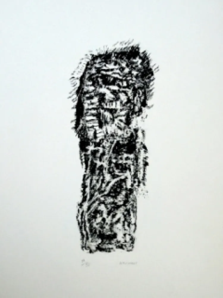 Lithograph Michaux - Composition 128