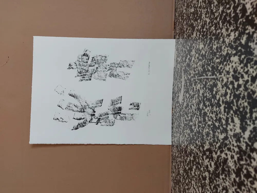 Lithograph Michaux - Composition 