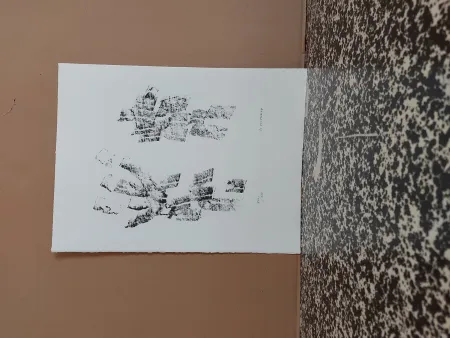 Lithograph Michaux - Composition 