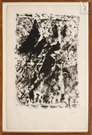 Lithograph Michaux - COMPOSITIONC105 