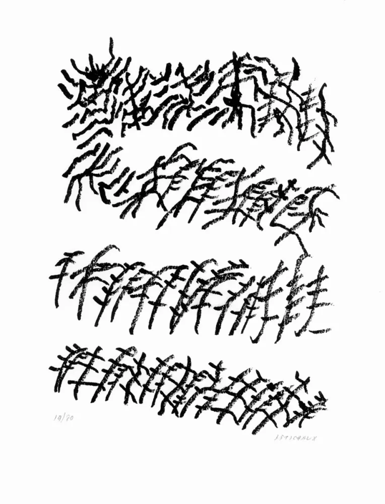 Lithograph Michaux - Par la voie des rythmes