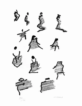 Lithograph Michaux - Par la voie des rythmes