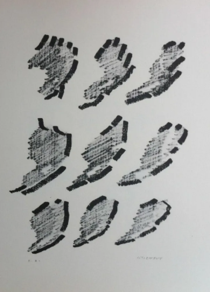 Lithograph Michaux - Par la voie des rythmes 152