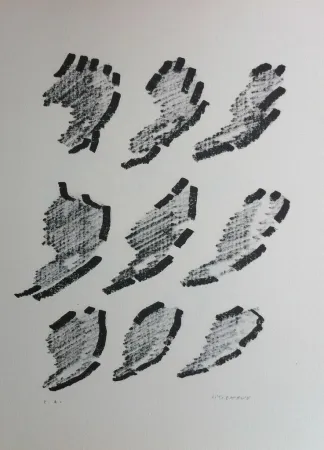 Lithograph Michaux - Par la voie des rythmes 152