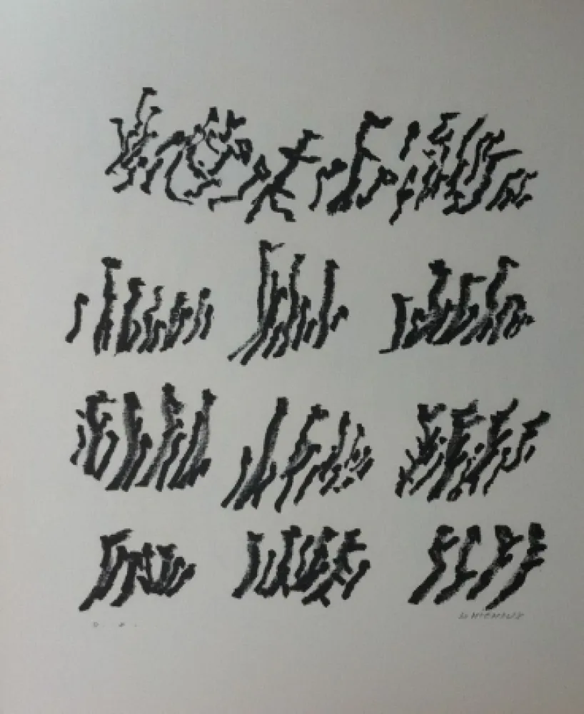 Lithograph Michaux - Par la voie des rythmes 154