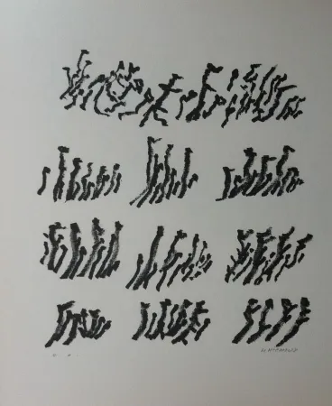 Lithograph Michaux - Par la voie des rythmes 154