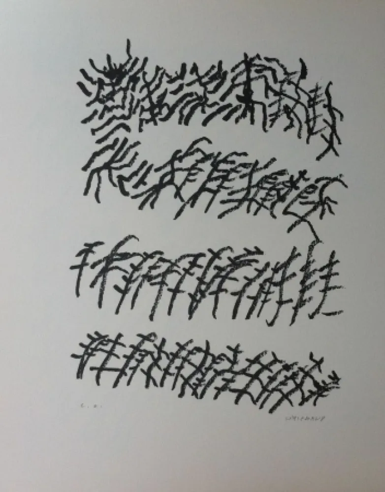 Lithograph Michaux - Par la voie des rythmes 156