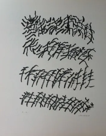 Lithograph Michaux - Par la voie des rythmes 156