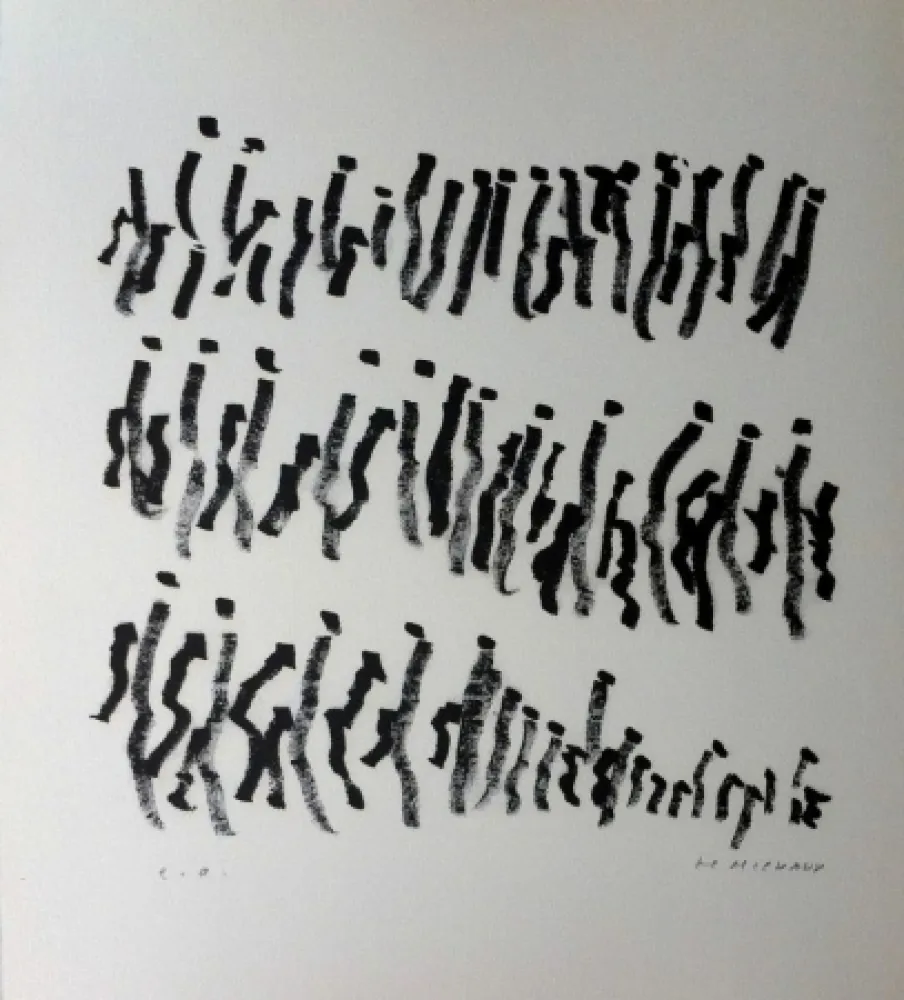Lithograph Michaux - Par la voie des rythmes 157