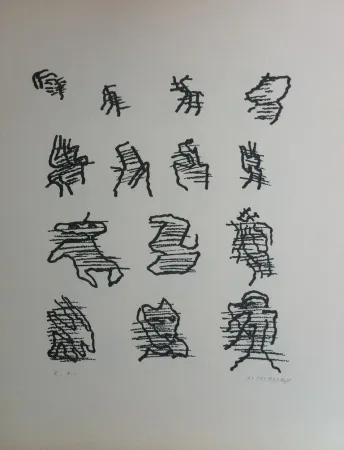 Lithograph Michaux - Par la voie des rythmes 164