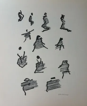 Lithograph Michaux - Par la voie des rythmes 165