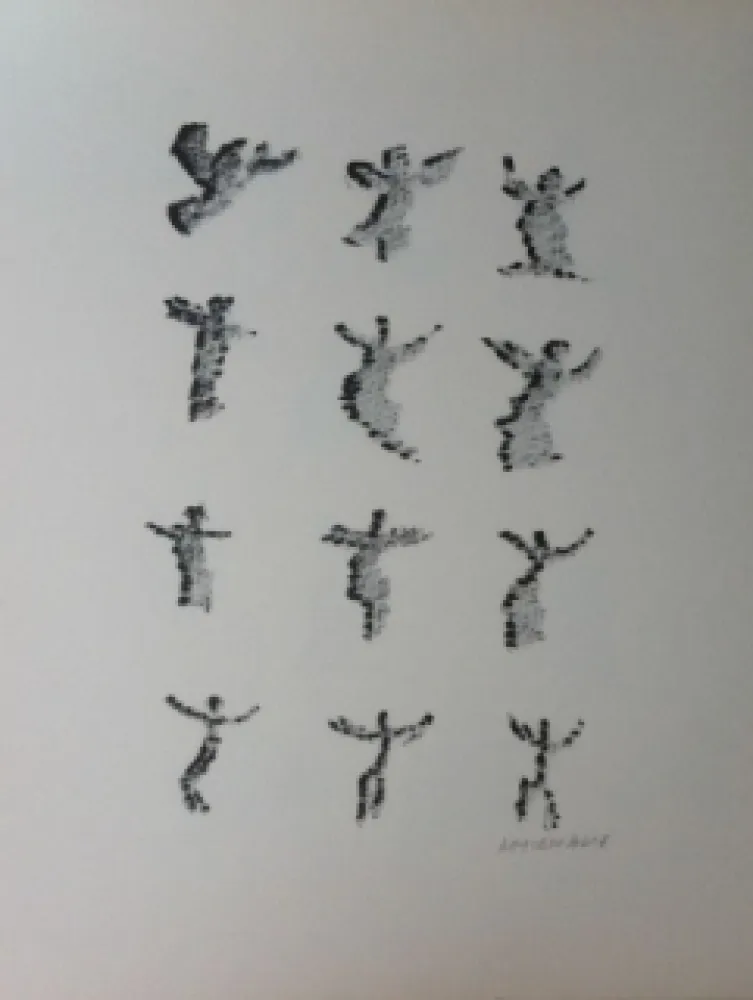 Lithograph Michaux - Par la voie des rythmes 166