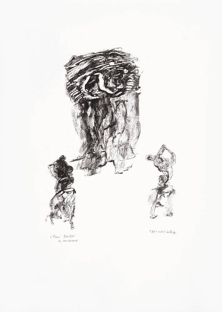 Lithograph Michaux - Sans titre