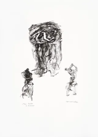 Lithograph Michaux - Sans titre