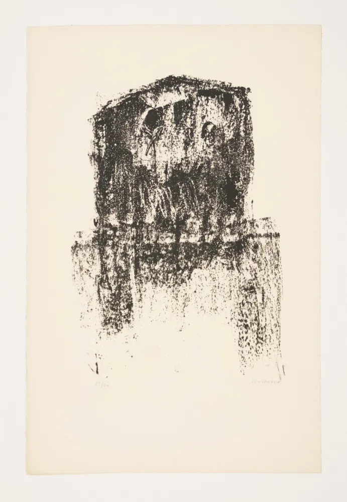 Lithograph Michaux - SANS TITRE, 1974.