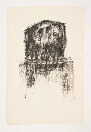 Lithograph Michaux - SANS TITRE, 1974.