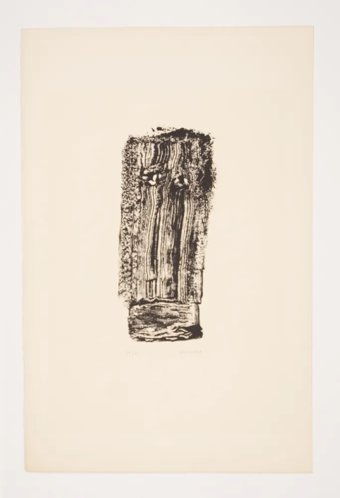Lithograph Michaux - SANS TITRE, 1974.