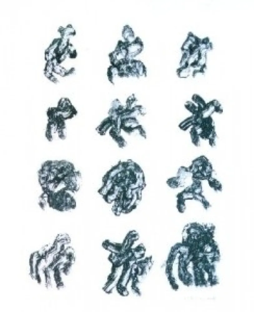 Lithograph Michaux - Sans titre