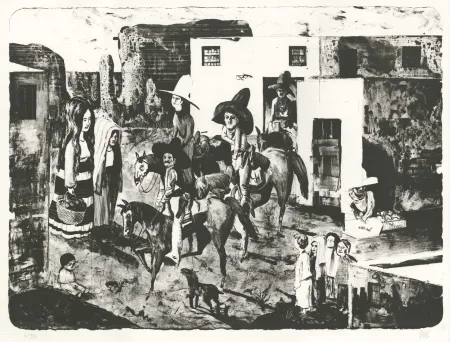 Lithograph Micol - Los Malvados