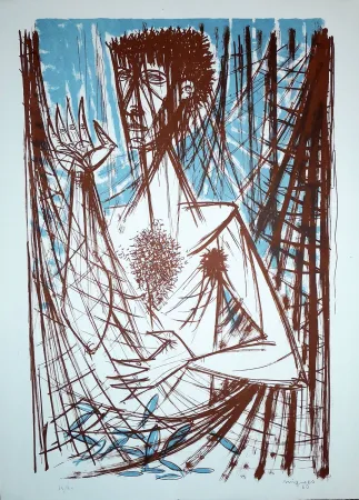Lithograph Migneco - Figura