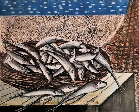 Lithograph Migneco - Sardelle