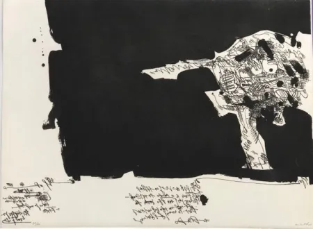 Engraving Millares - Antropofauna I