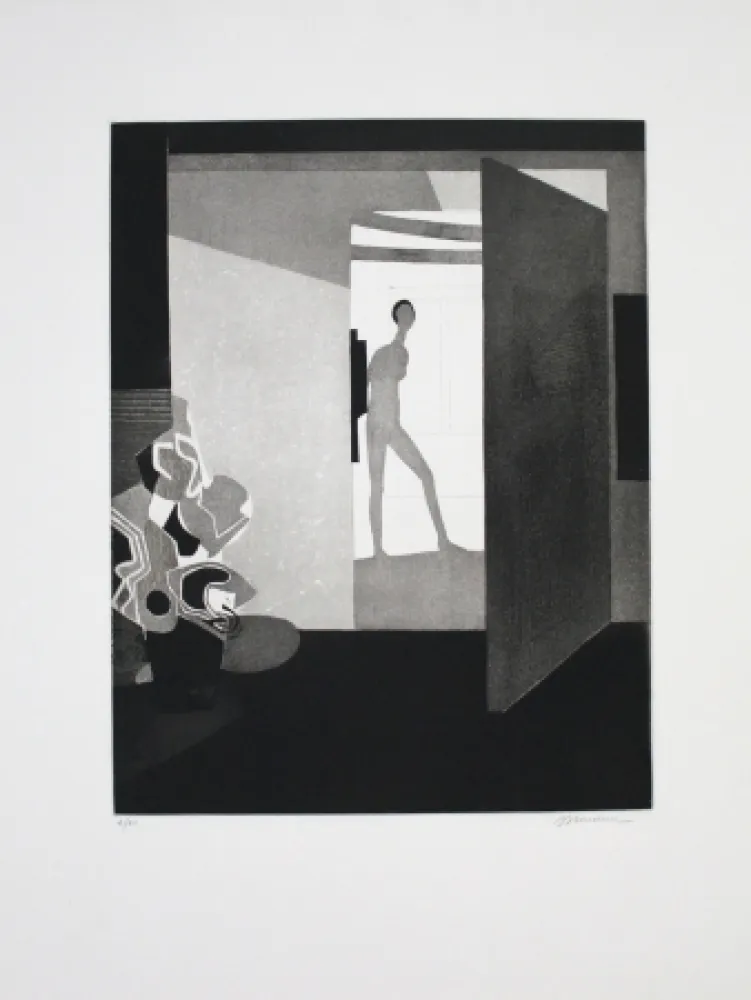 Etching And Aquatint Minaux - Contre jour