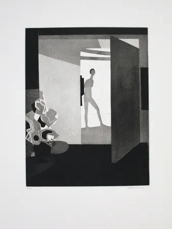 Etching And Aquatint Minaux - Contre jour