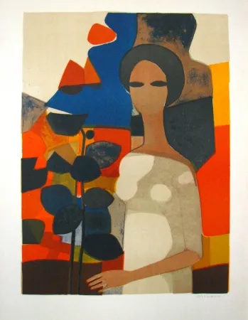 Lithograph Minaux - L’américaine