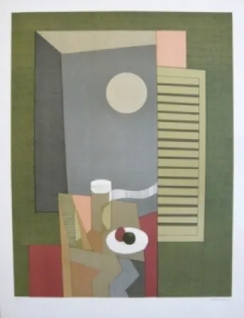 Lithograph Minaux - Linge