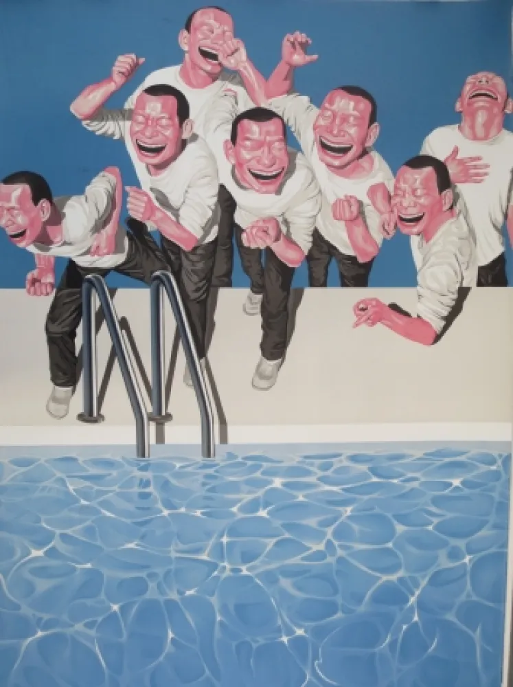 Lithograph Minjun - Sans titre