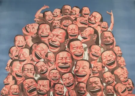 Lithograph Minjun - Sans titre