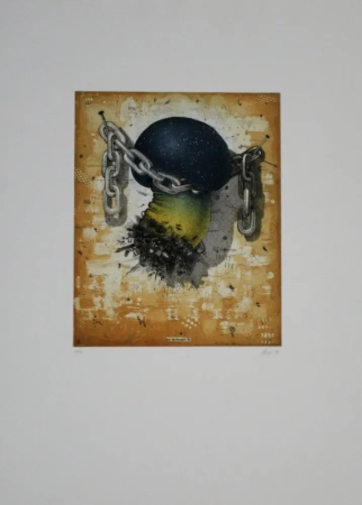 Etching And Aquatint Minuzzi - Der verdammte Pilz