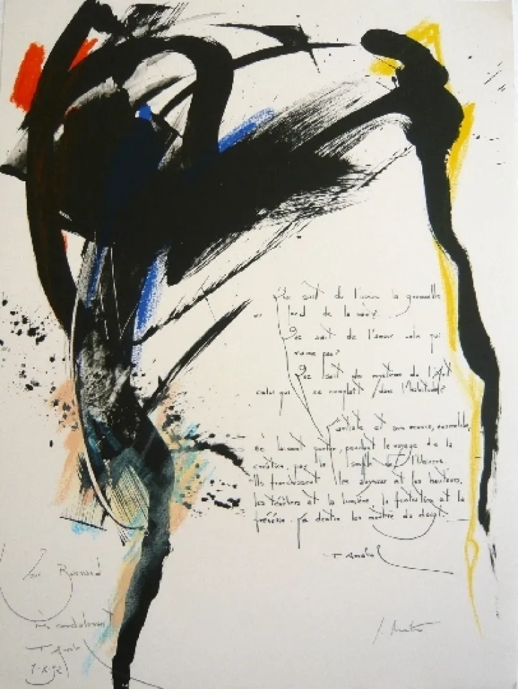 Lithograph Miotte - Arrabal