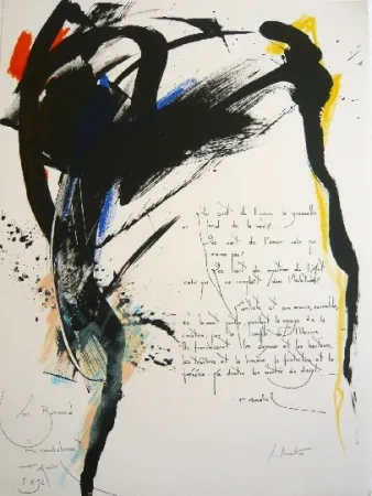 Lithograph Miotte - Arrabal