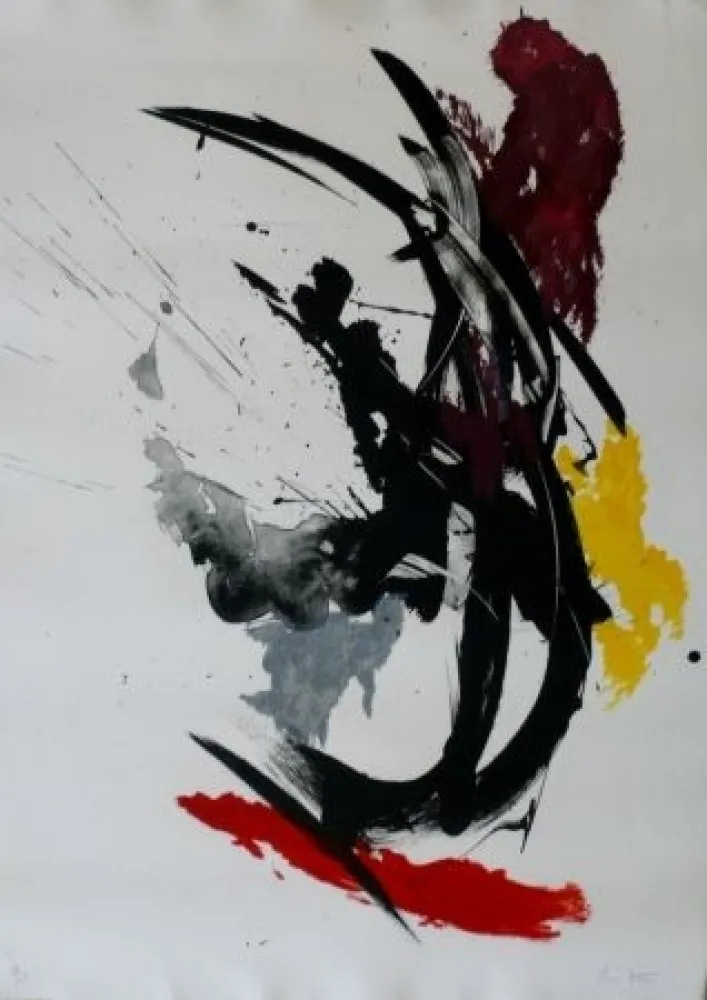 Lithograph Miotte - Composition