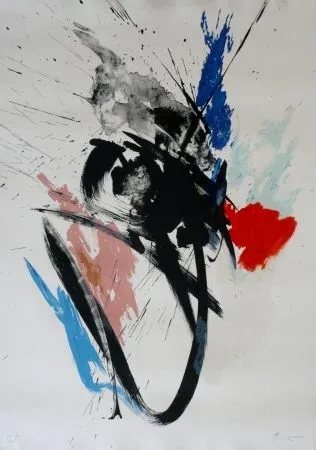 Lithograph Miotte - Composition 110