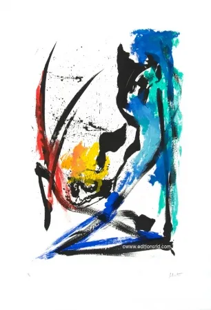 Etching And Aquatint Miotte - Élégie