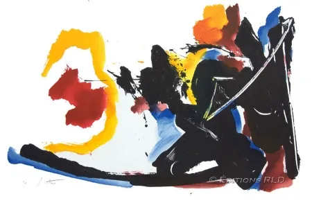 Lithograph Miotte - Mouvement