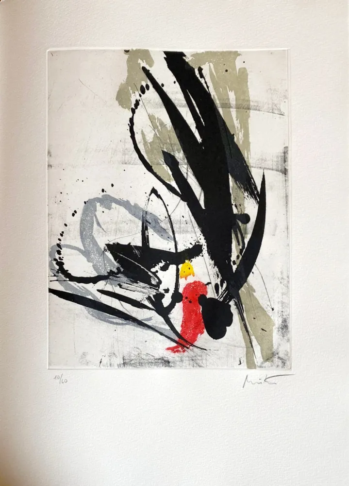 Engraving Miotte - Près des murs