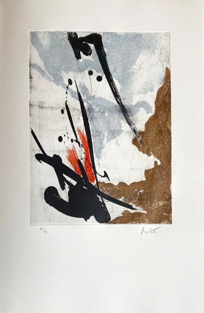 Engraving Miotte - Près des murs